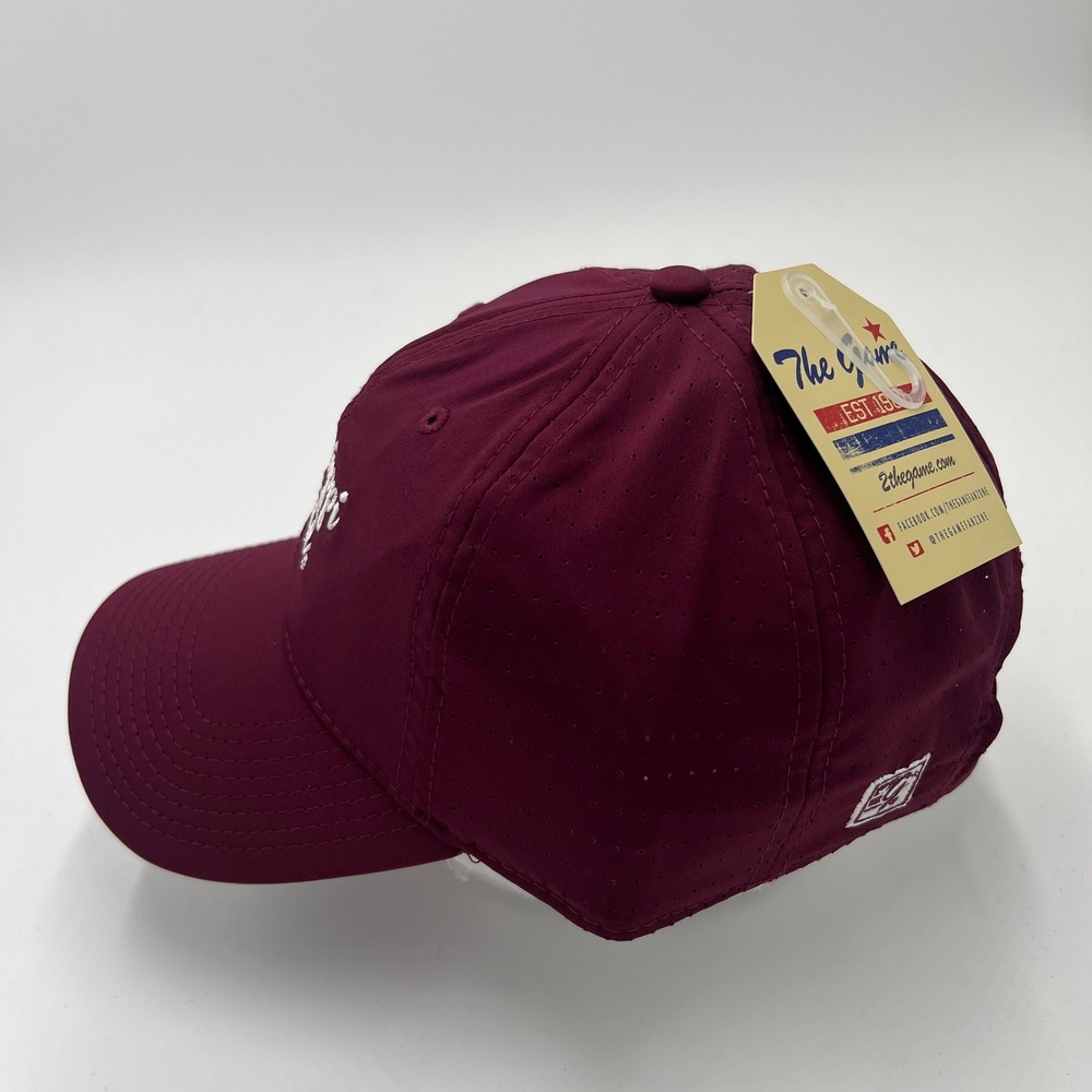 The Game Mississippi State Bulldogs Hat Dark Maroon‎ Script Adjustable NWT - Picture 2 of 7